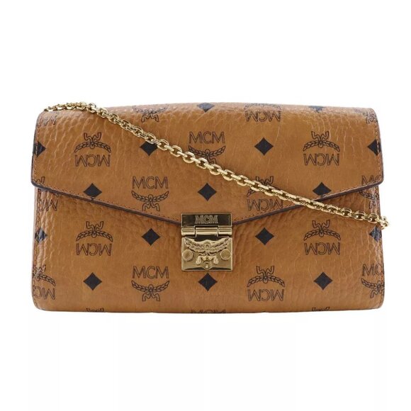 MCM Tracy Medium Shoulder Bag MYZ 28AME05 CO001 Vicetos 2-way clutch Brown... - Picture 4 of 12